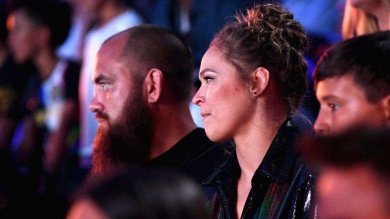 Travis Browne and Rousey at the Nickelodeon's Kids Choice Awards in 2018