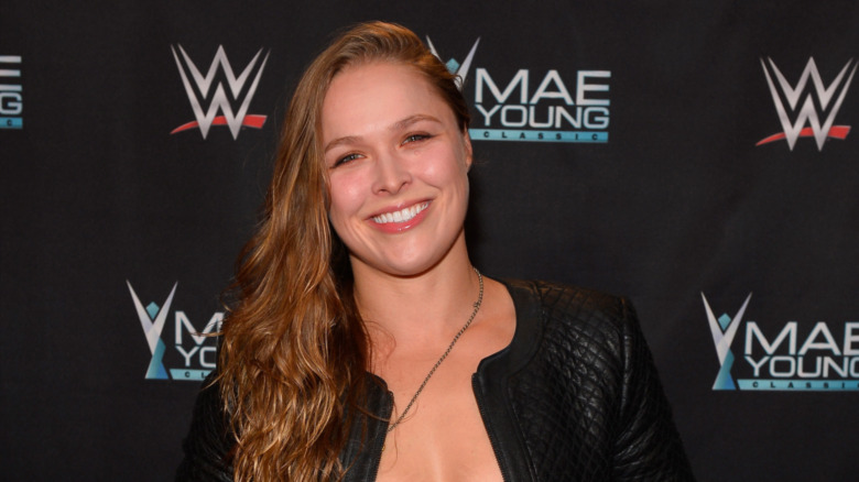 Ronda Rousey at a WWE event