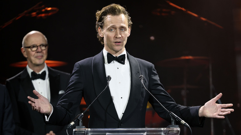 Tom Hiddleston speaking