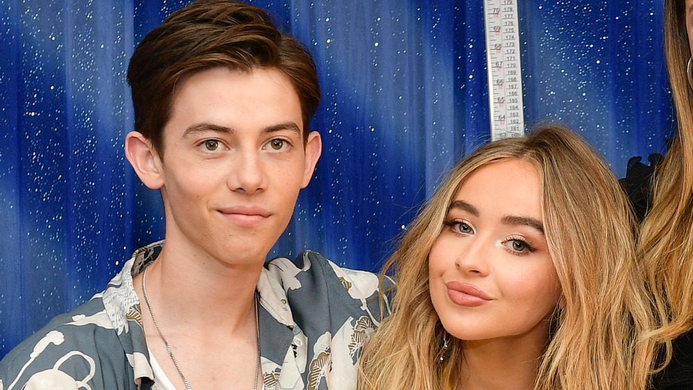 Sabrina Carpenter and Griffin Gluck smiling