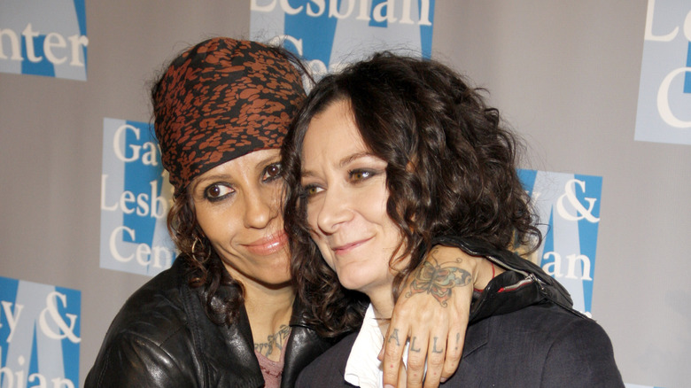 Sara Gilbert and Linda Perry at the "An Evening with Women" Concert in 2012