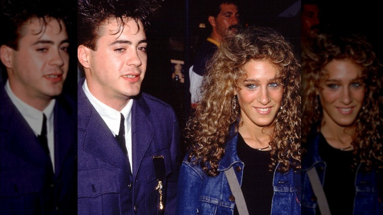 Robert Downey Jr. and Sarah Jessica Parker walking