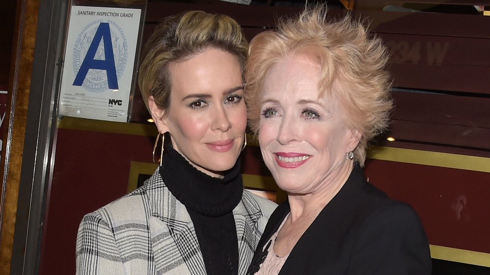 Sarah Paulson and Holland Taylor smiling