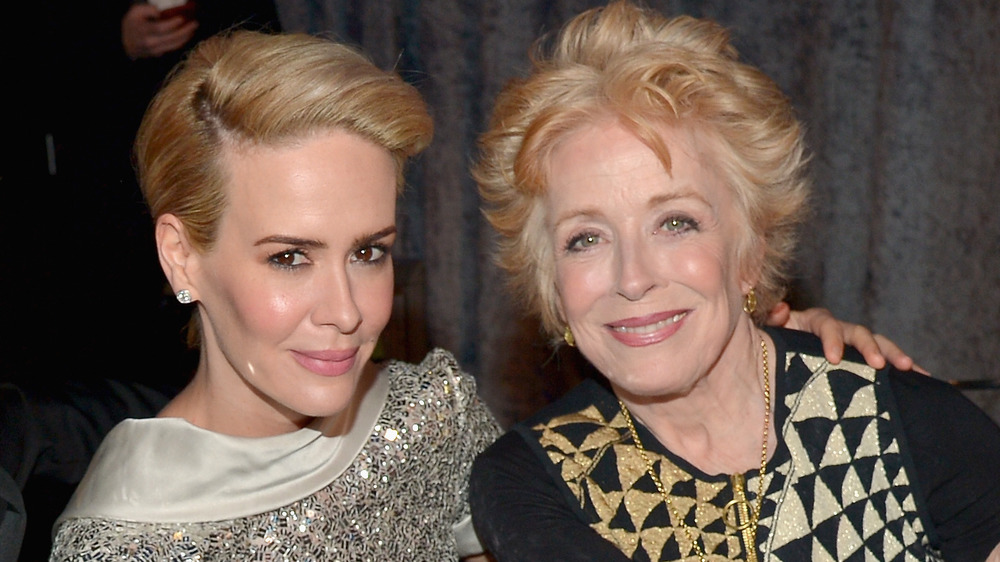 Sarah Paulson and Holland Taylor smiling