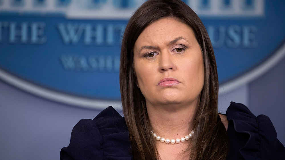 Sarah Sanders hosts press conference