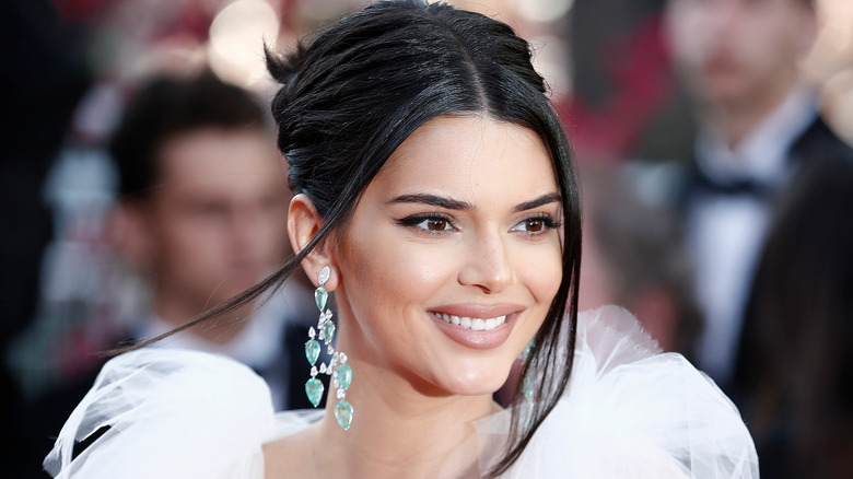 Kendall Jenner posing at the 71st Cannes Film Festival