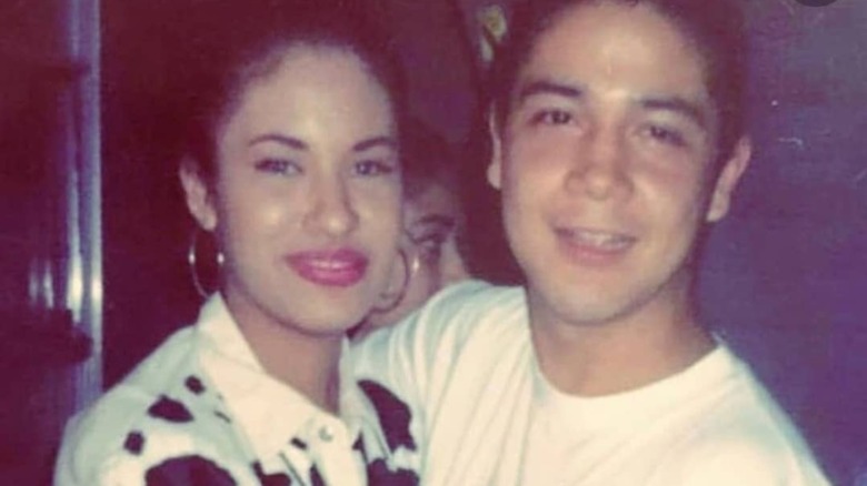 Selena Quintanilla and Chris Pérez