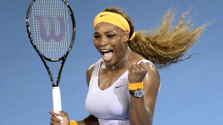 Serena Williams playing
