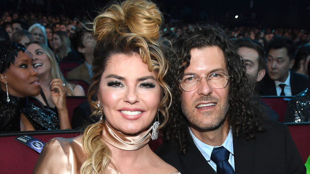 Shania Twain seated next to Frederic Thiebaud