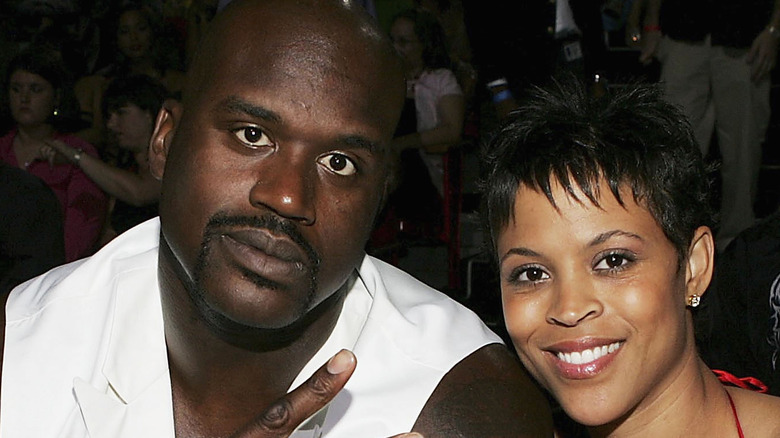 shaquille o'neal with wife shaunie o'neal 2004