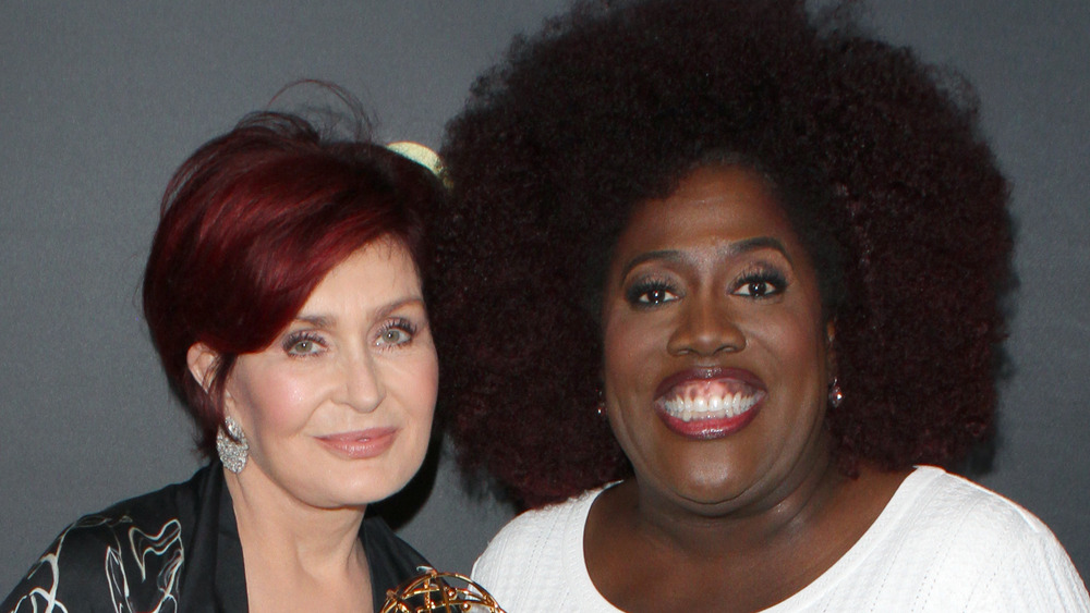 Sharon Osbourne and Sheryl Underwood smiling at an award show