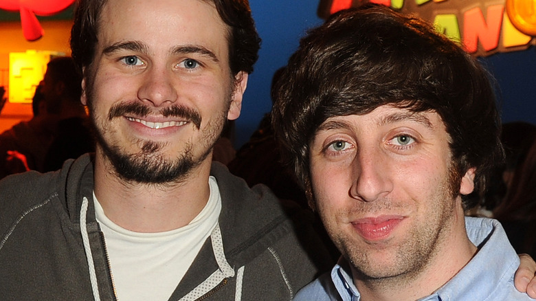 Jason Ritter and Simon Helberg smiling