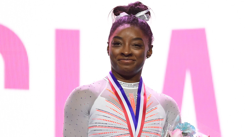 Simone Biles smiling