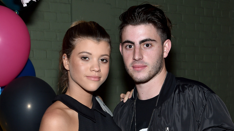 Sofia Richie and Jake Andrews pose 