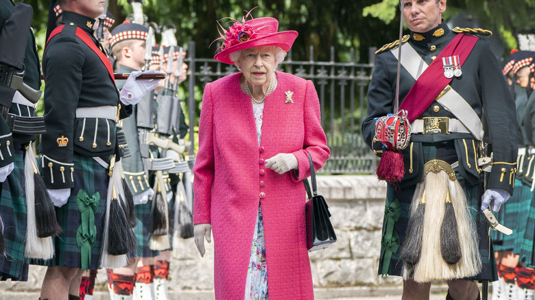 Queen Elizabeth goes out in public