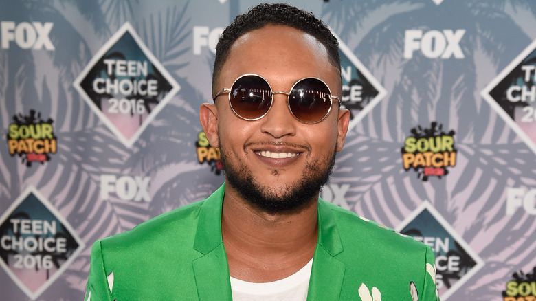 Tahj Mowry smiling