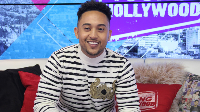 Tahj Mowry smiling