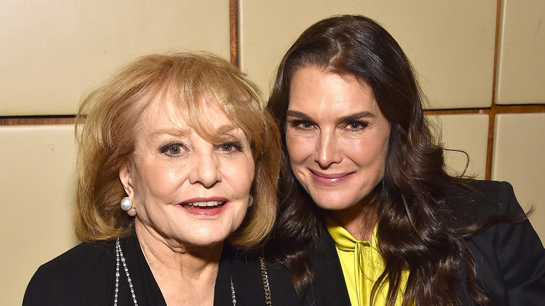 Barbara Walters and Brooke Shields at an event 