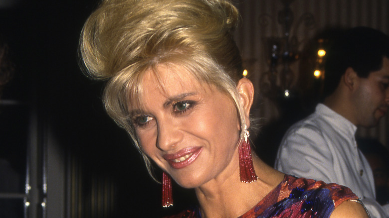 Ivana Trump smiles with big hair