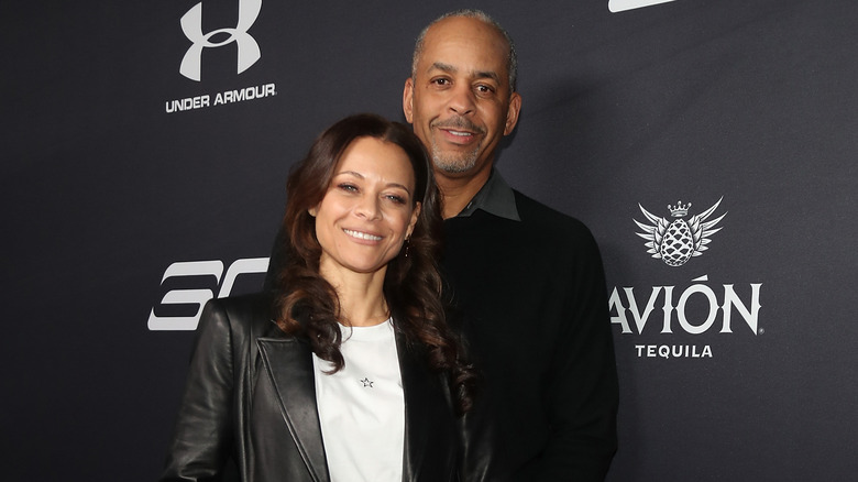 Sonya Curry and Dell Curry attend a NBA All-Star Afterparty