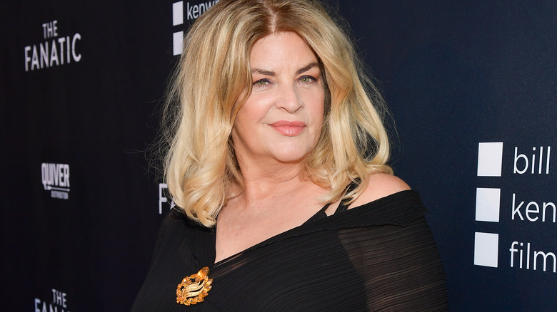 Kirstie Alley on red carpet