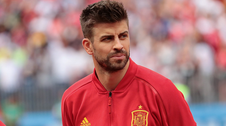 Gerard Piqué on the soccer field