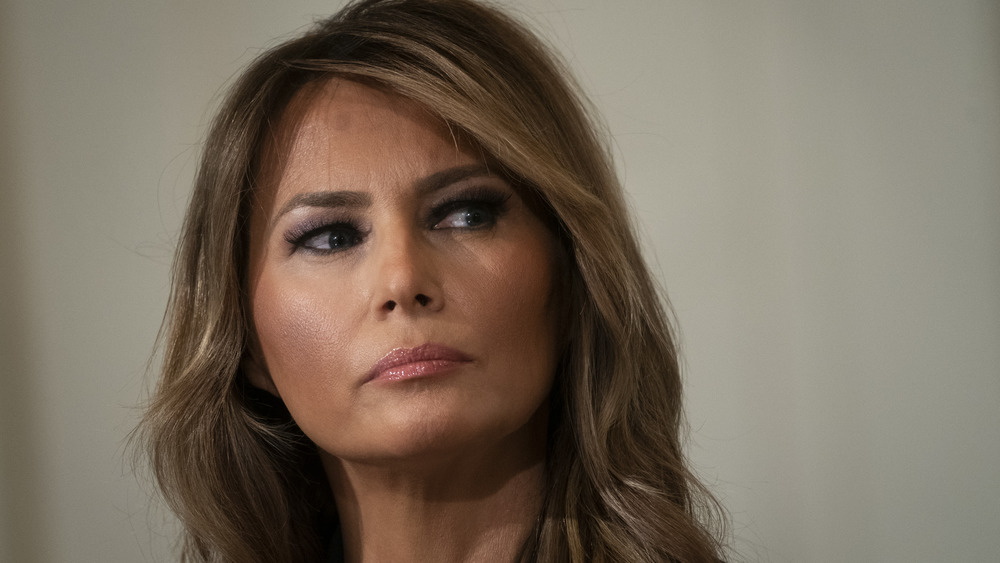 Melania Trump looking pensive