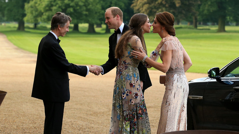 Rose Hanbury and husband greet William and Kate