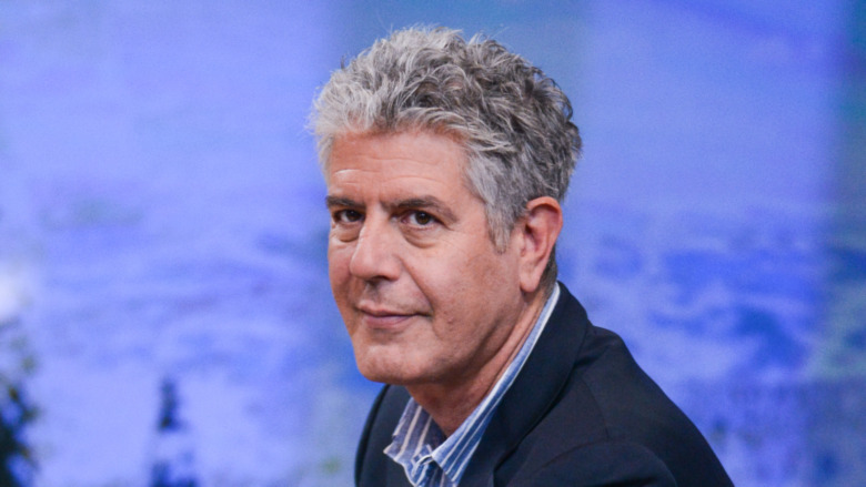 portrait of Anthony Bourdain at Good Morning America