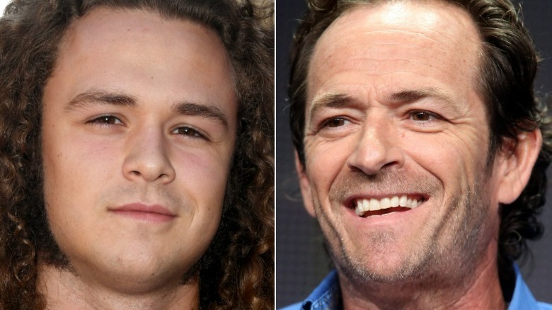 Jack Perry and Luke Perry split image