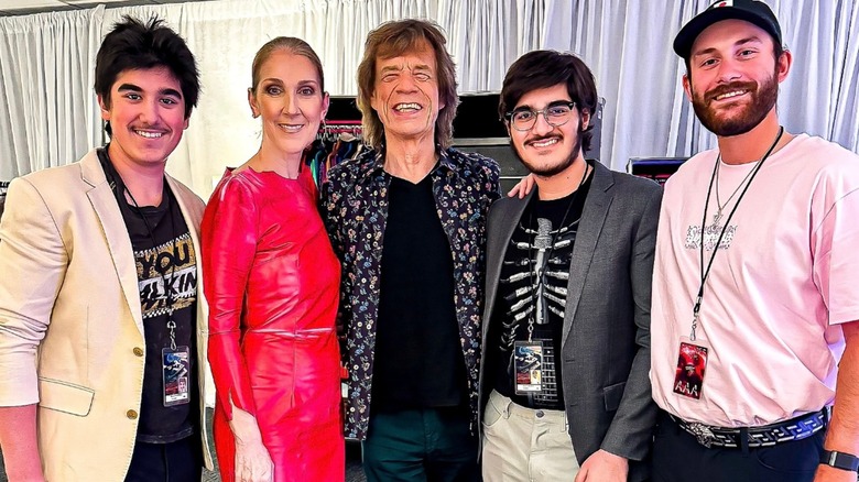 Céline Dion sons Mick Jagger