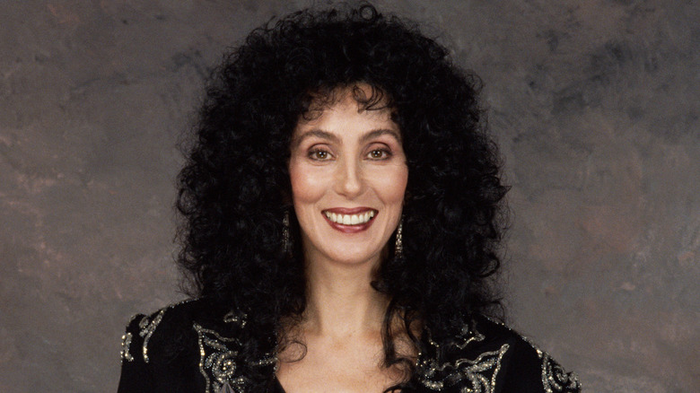 Cher with curly hair