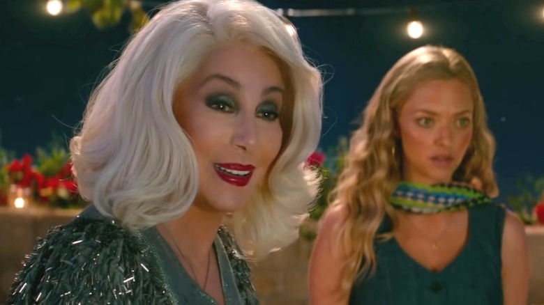 Cher in Mamma Mia! with Amanda Seyfried