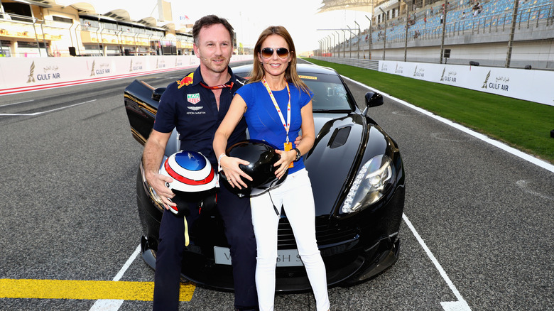 Christian Horner and Geri Halliwell