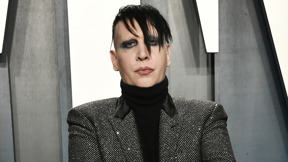 Marilyn Manson on a red carpet