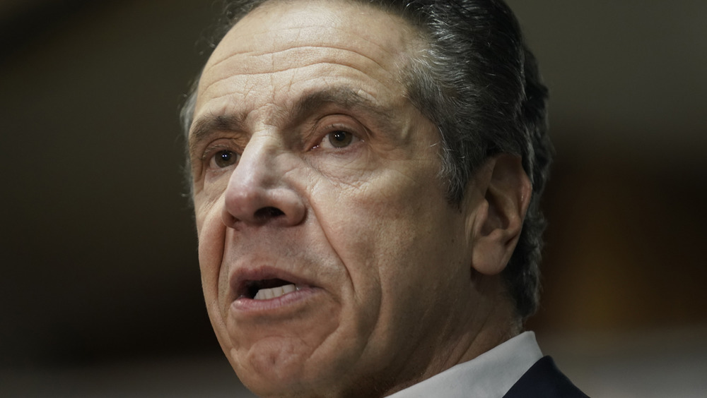 Andrew Cuomo in 3/4 profile