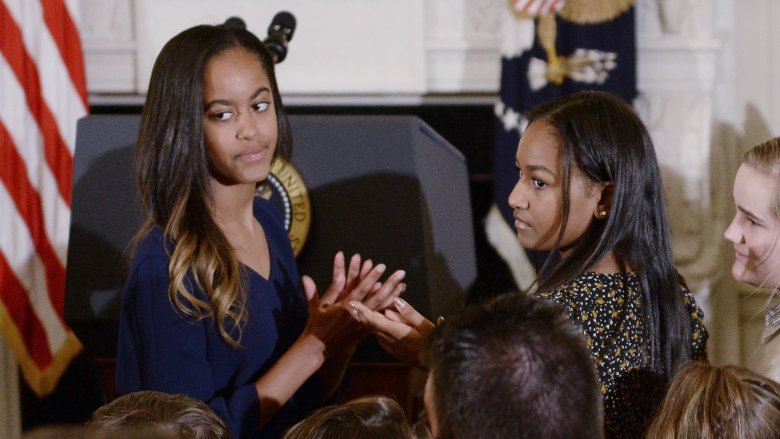 Sasha Obama Malia Obama 