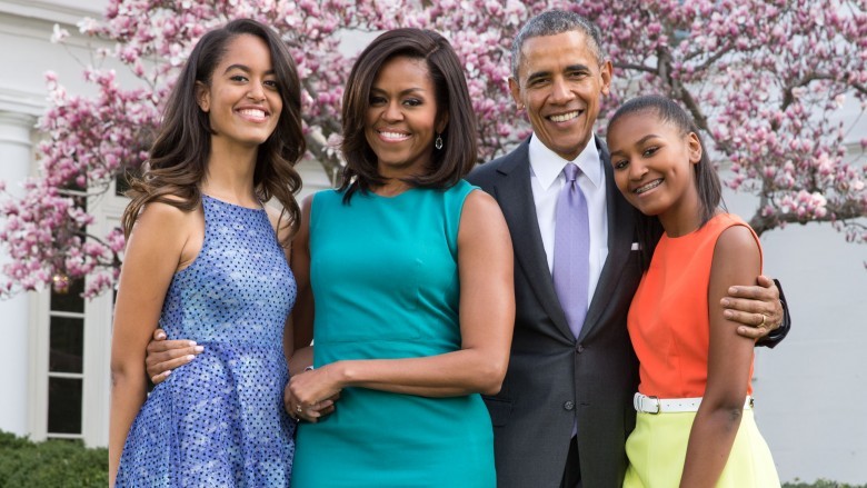 Malia Obama Michelle Obama Barack Obama Sasha Obama 