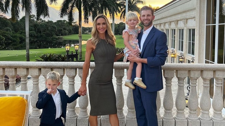 Eric and Lara Trump on the Jupiter golf course