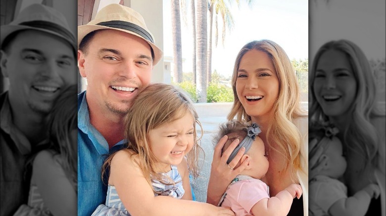 Darin Brooks and Kelly Kruger with their daughters