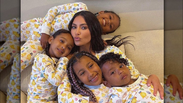 Kim Kardashian and kids