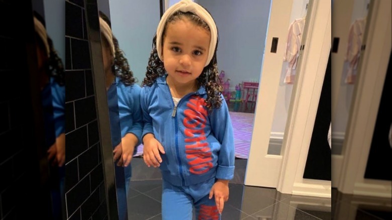 Dream Kardashian wearing Moschino