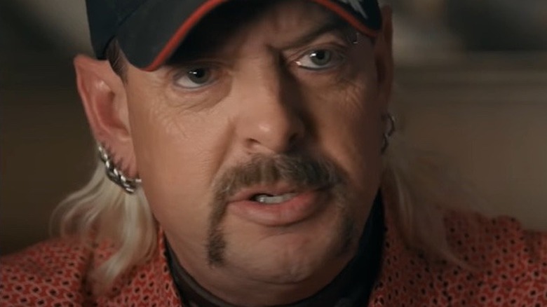 Joe Exotic speaking to the camera