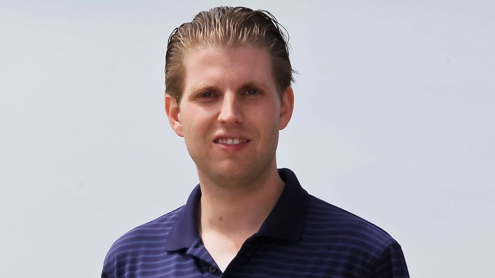 Eric Trump on a golf course 