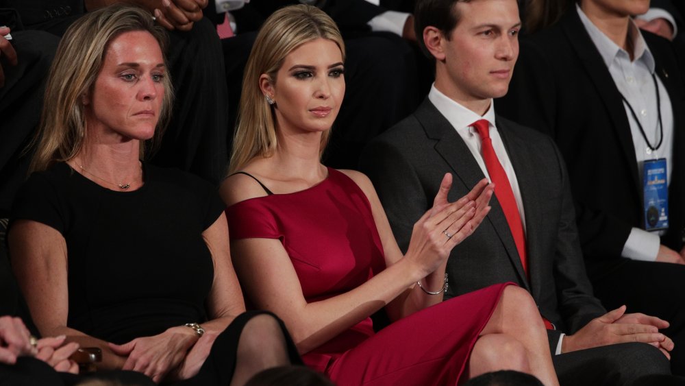 Ivanka Trump and Jared Kushner at a joint session of the congress with U.S. President Donald Trump