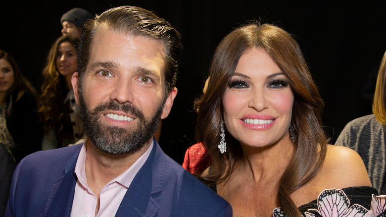 Donald Trump Jr. and Kimberly Guilfoyle, smiling