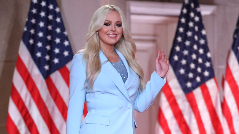 Tiffany Trump at an event, waving