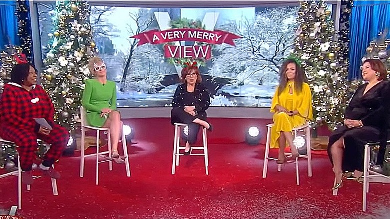 The View co-hosts during Christmas special