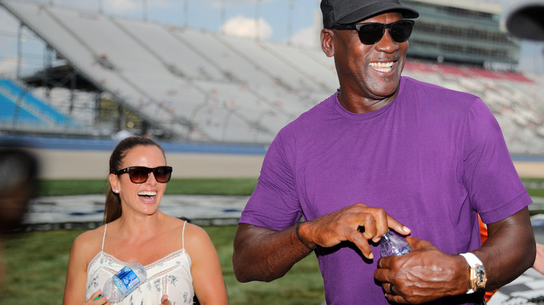  Yvette Prieto and Michael Jordan at the race track 