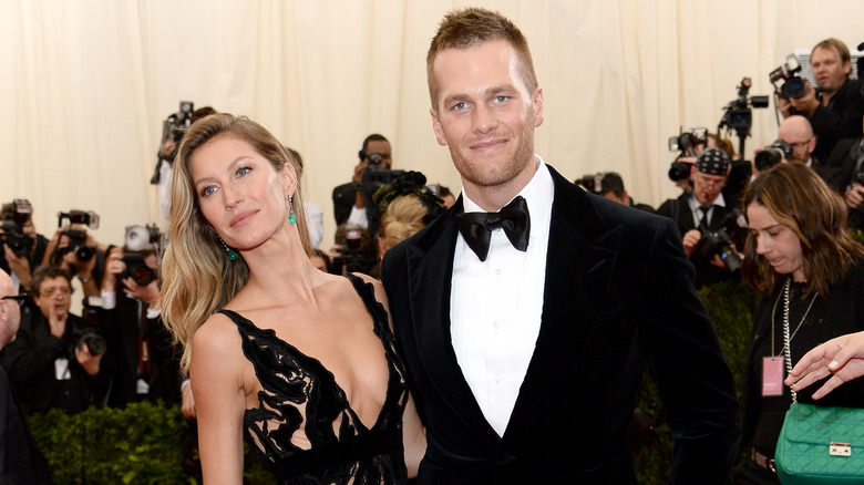 Tom Brady and Gisele Bündchen smiling